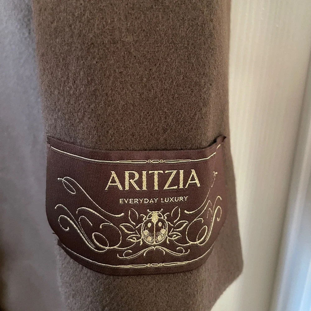 Aritzia brown pea coat - Picture 8 of 16